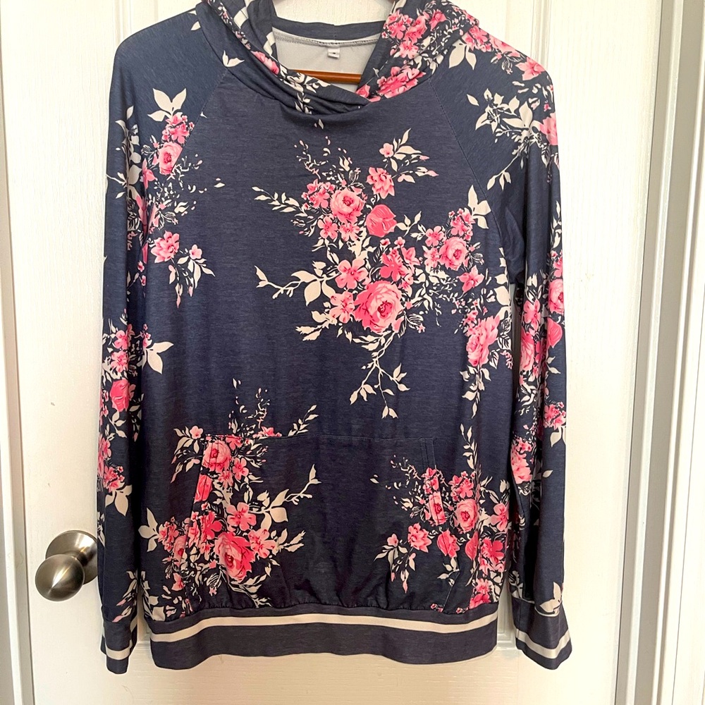 Floral Hoodie Size Small
